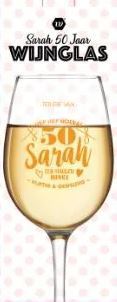 Wijnglas Sarah 50 jaar