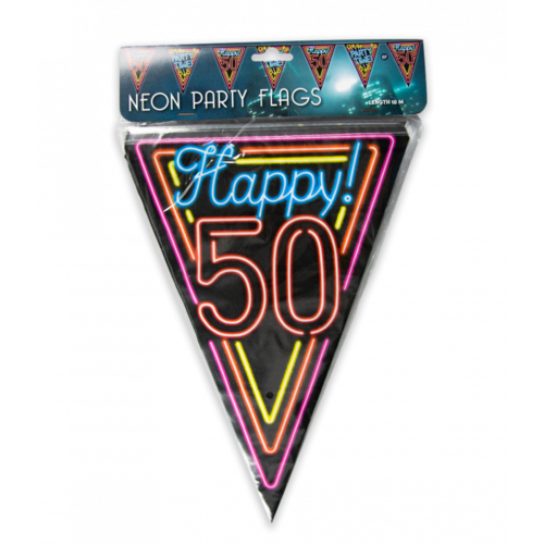 Neon vlaggenlijn - 50 jaar