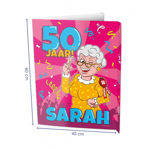 Window sign - Sarah