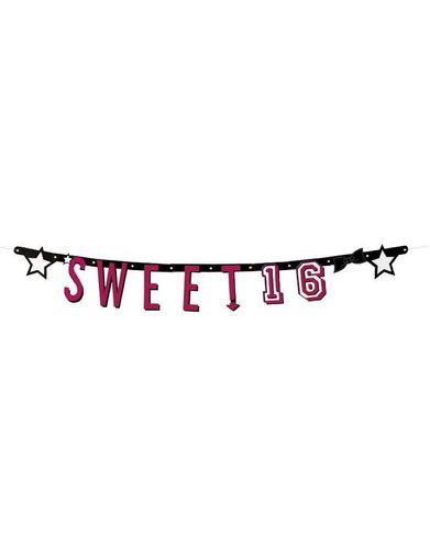 Letter banner - sweet 16