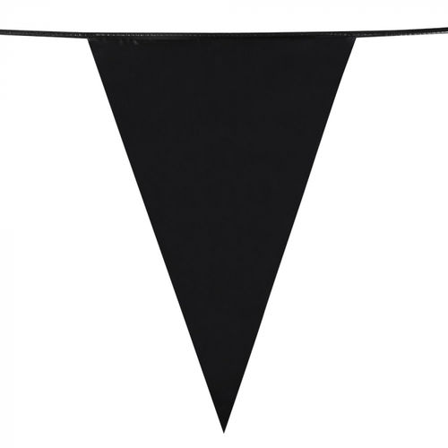 Mini vlaggenlijn zwart