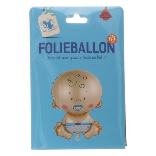 Folieballon baby blauw