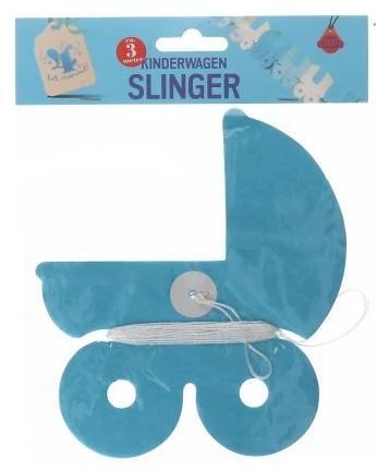 Slinger kinderwagen blauw