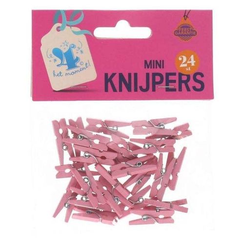 Knijpers mini roze