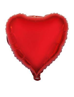 Folieballon - Hartje rood