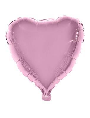 Folieballon - Hartje roze