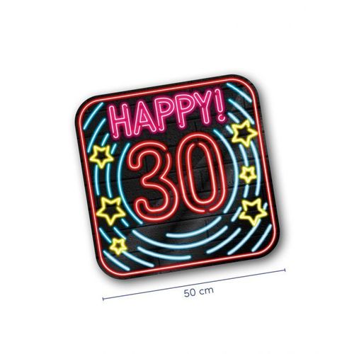 Neon huldeschild - 30 jaar