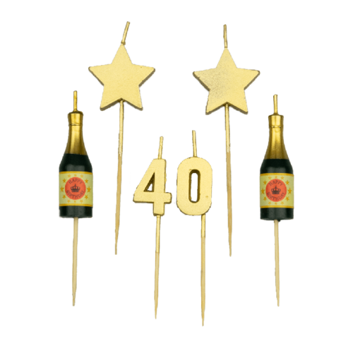 Party cake candles - 40 jaar