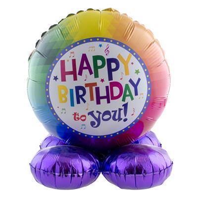 Folieballon staand - Happy Birthday